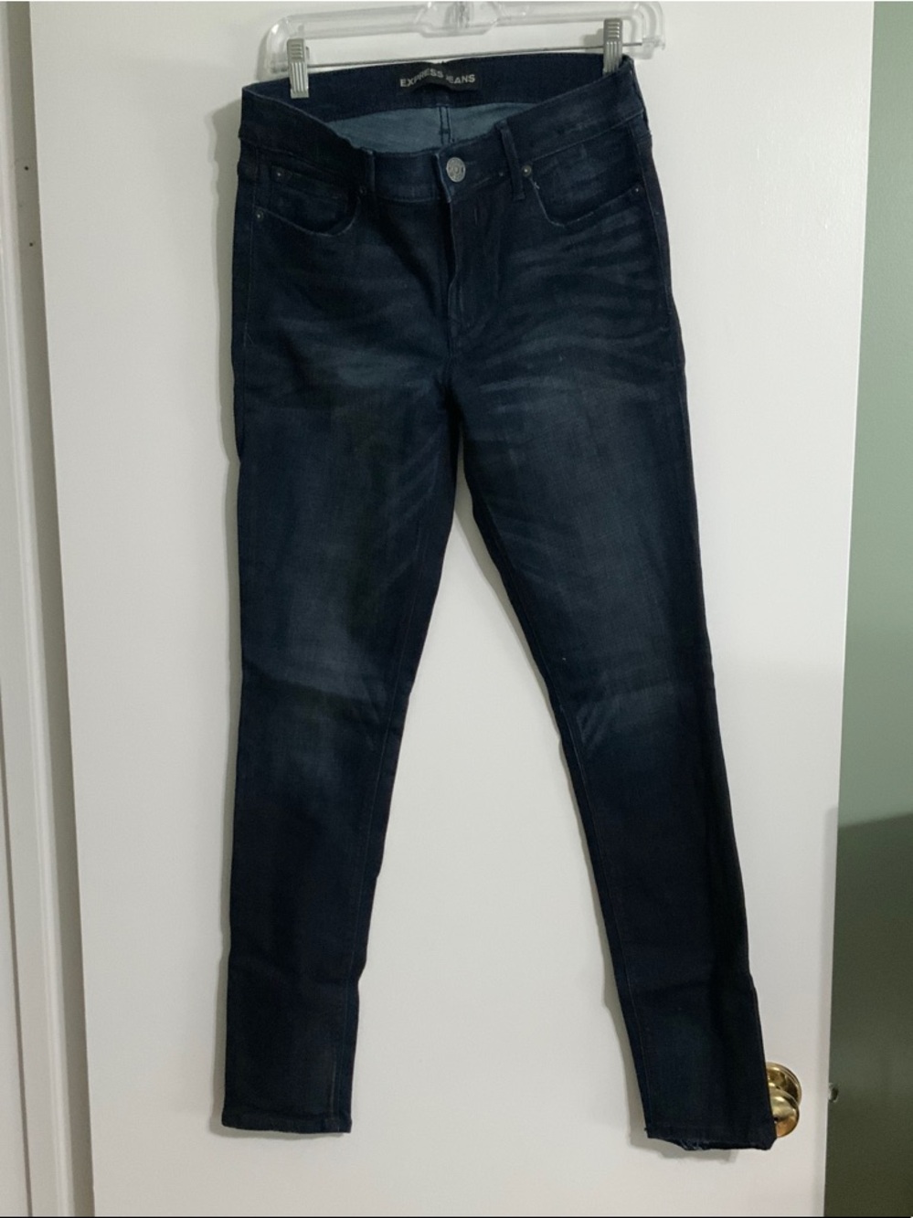 Express Skinny Jeans in Dark Indigo Wash